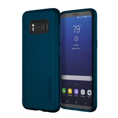 Incipio NGP Case - удароустойчив силиконов калъф за Samsung Galaxy S8 Plus (тъмносин)