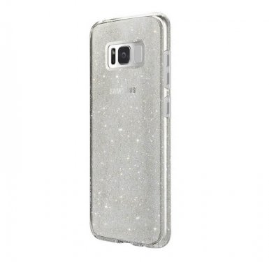 Skech Matrix Case Snow Sparkle - удароустойчив TPU калъф за Samsung Galaxy S8 Plus (сребрист-прозрачен)