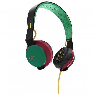 The House of Marley The Roar On-Ear Headphones - слушалки за iPhone, iPod и устройства с 3.5 мм изход (раста)