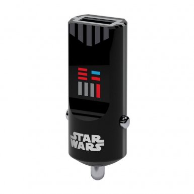 USB Tribe Star Wars Darth Vader USB Car Charger - зарядно за кола с 2.4A USB изход за мобилни устройства (черен)