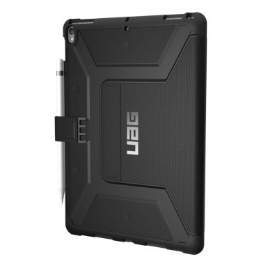 Urban Armor Gear Metropolis Case - удароустойчив хибриден кейс от най-висок клас за iPad Air 3 (2019), iPad Pro 10.5 (черен)