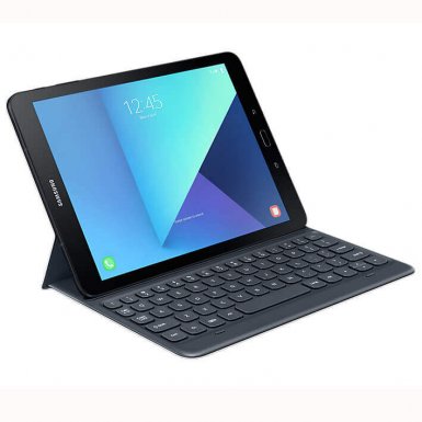 Samsung Book Cover Keyboard QWERTY EJ-FT820US - кейс, клавиатура и поставка за Samsung Galaxy Tab S3 9.7 (сив)
