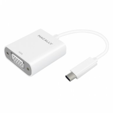 Macally USB-C to VGA Adapter - адаптер за свързване от USB-C към VGA