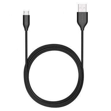 Tecknet microUSB Cable - качествен USB кабел за устройства microUSB (2 метра) (черен)