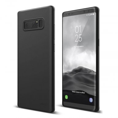 Elago Origin Case - тънък полипропиленов кейс (0.3 mm) за Samsung Galaxy Note 8 (черен)