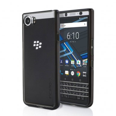 Incipio Octane Pure Case - удароустойчив хибриден кейс за Blackberry KeyOne (прозрачен-черен)