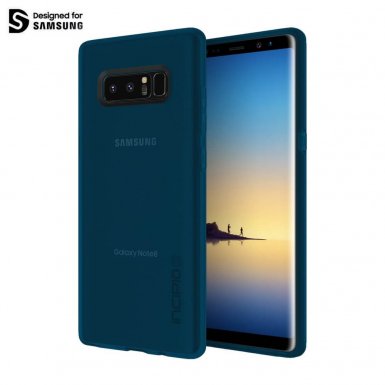 Incipio NGP Case - удароустойчив силиконов калъф за Samsung Galaxy Note 8 (тъмносин)