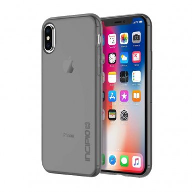 Incipio NGP Pure Case - удароустойчив силиконов (TPU) калъф за iPhone XS, iPhone X (черен-прозрачен)