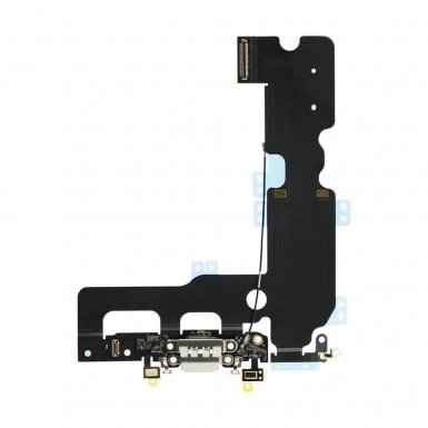 OEM iPhone 7 Plus System Connector and Flex Cable - лентов кабел с Lightning конектора и долните микрофони за iPhone 7 Plus (бял)