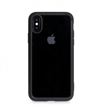 Torrii Torero Case - хибриден удароустойчив кейс за iPhone XS, iPhone X (черен-прозрачен)