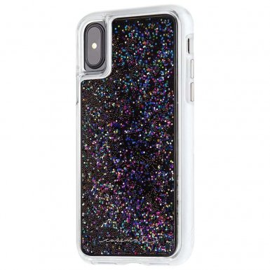 CaseMate Waterfall Case - дизайнерски кейс с висока защита за Apple iPhone XS, iPhone X (черен)