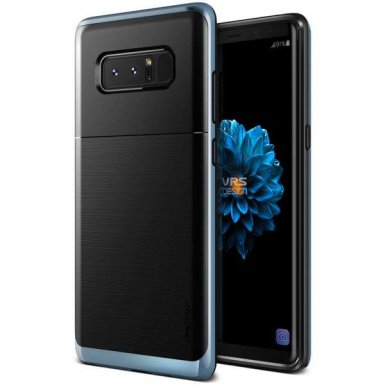 Verus High Pro Shield Case - висок клас хибриден удароустойчив кейс за Samsung Galaxy Note 8 (черен-син)