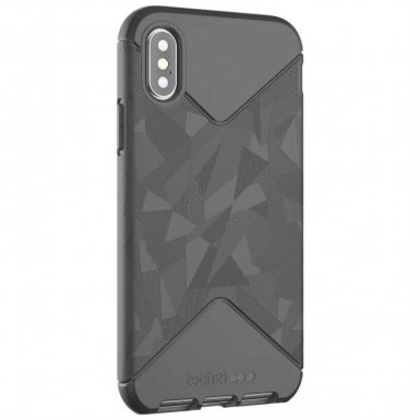 Tech21 Evo Tactical Case - хибриден кейс с висока защита за iPhone XS, iPhone X (черен)
