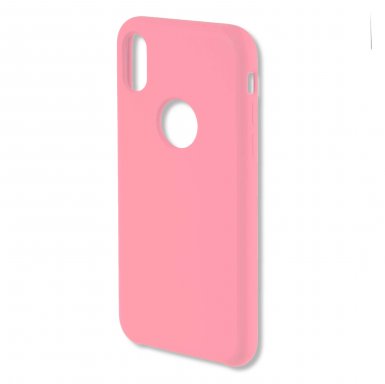 4smarts Cupertino Silicone Case - тънък силиконов (TPU) калъф за iPhone XS, iPhone X (розов)