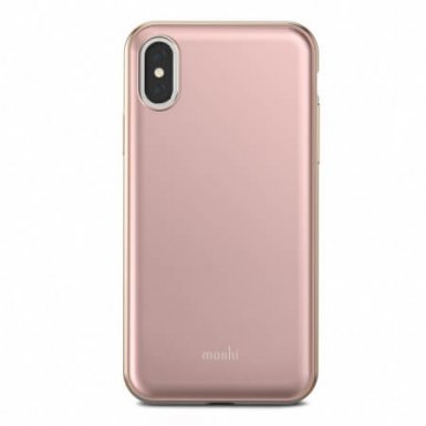 Moshi iGlaze - хибриден удароустойчив кейс за iPhone XS, iPhone X (розов)
