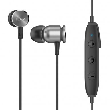 iLuv Metal Forge Air Wireless In-Ear Earphones - безжични спортни блутут слушалки за мобилни устройства (сребрист)
