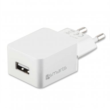 4smarts Wall Charger VoltPlug 5W - захранване за ел. мрежа 1A с USB изход (бял)