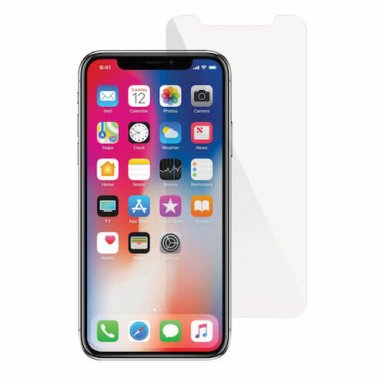 Macally Tempered Glass Protector - калено стъклено защитно покритие за дисплея на iPhonе X, iPhone XS (прозрачен)
