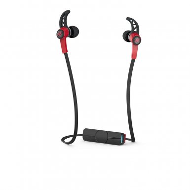 iFrogz Audio Summit Wireless Earbuds - безжични слушалки с микрофон за смартфони и мобилни устройства (червен) 