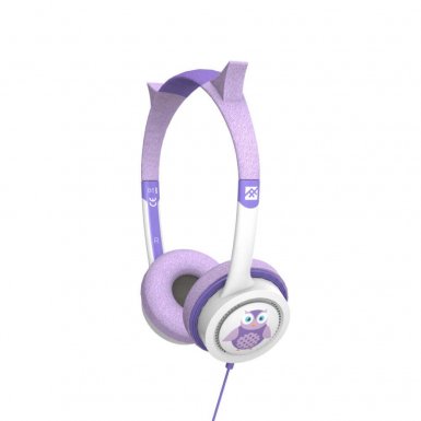 iFrogz Little Rockers Costume V2 Owl Kids On-Ear Headphones - слушалки подходящи за деца за мобилни устройства (лилав)