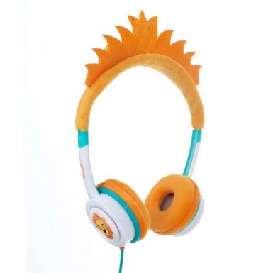 iFrogz Little Rockers Costume Kids Lion On-Ear Headphones - слушалки подходящи за деца за мобилни устройства (оранжев)