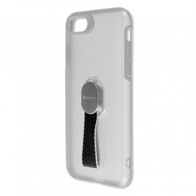 4smarts Clip-On Cover Loop-Guard - удароустойчив хибриден кейс с каишка за задържане за iPhone 7, iPhone 8 (прозрачен)