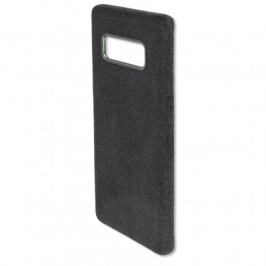 4smarts Clip-On Cover Velours - поликарбонатов кейс с микрофибърно покритие за Samsung Galaxy Note 8 черен)