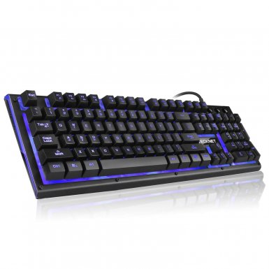 TeckNet X703 LED Illuminated Gaming Keyboard - геймърска клавиатура с LED подсветка (за PC)