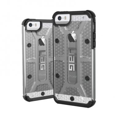 Urban Armor Gear Plasma - удароустойчив хибриден кейс за iPhone 5, iPhone 5S, iPhone SE (прозрачен) 