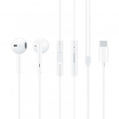 Huawei USB-C Stereo Headset CM33 - слушалки с микрофон за смартфони с USB-C конектор (бял)