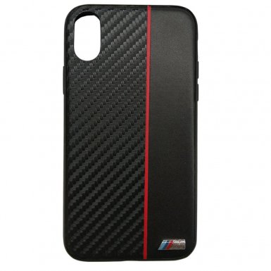 BMW M Collection Hard Case - кожен кейс за iPhone X (черен)