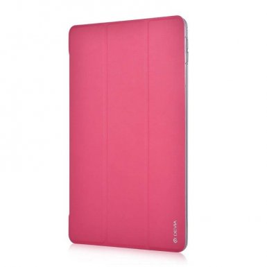 Devia Light Grace Case - кожен калъф и поставка за iPad Pro 12.9 (розов)