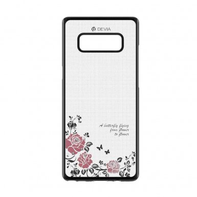 Devia Crystal Joyous Case - поликрабонатов кейс за Samsung Galaxy Note 8 (с кристали Сваровски) (черен)