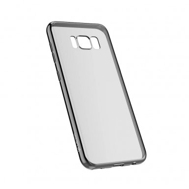 Devia Glitter Soft Case - силиконов (TPU) калъф за Samsung Galaxy S8 Plus (прозрачен-черен)