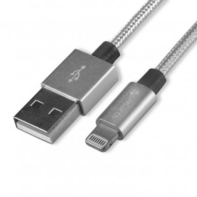 4smarts MFI RapidCord Lightning Data Cable 2m. - сертифициран lightning кабел (200 см.) за iPhone, iPad и iPod с Lightning вход (сив)