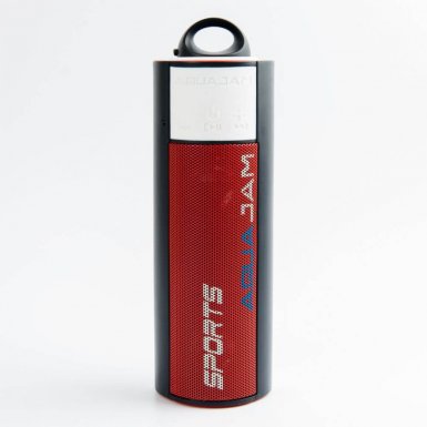 AquaJam AJ2 Waterproof IPX7 Speaker - водоустойчив безжичен спийкър с микрофон и вградена батерия за мобилни устройства (червен)