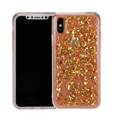 Redneck TPU Mydas Case - силиконов (TPU) калъф za за iPhone XS, iPhone X (прозрачен-златист)