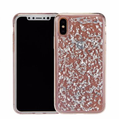 Redneck TPU Mydas Case - силиконов (TPU) калъф za за iPhone XS, iPhone X (прозрачен-сребрист)