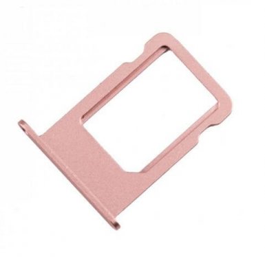Apple iPhone Nano Sim Tray - оригинална резервна поставка за сим картата на iPhone SE (розово злато)