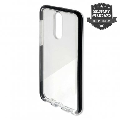 4smarts Soft Cover Airy Shield - хибриден удароустойчив кейс за Huawei Mate 10 Lite (черен-прозрачен)