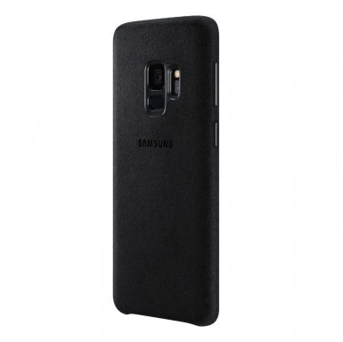 Samsung Alcantara Cover EF-XG960ABEGWW - оригинален кейс от алкантара за Samsung Galaxy S9 (черен)