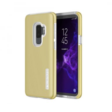 Incipio Dual Pro Case - удароустойчив хибриден кейс за Samsung Galaxy S9 Plus (златист)