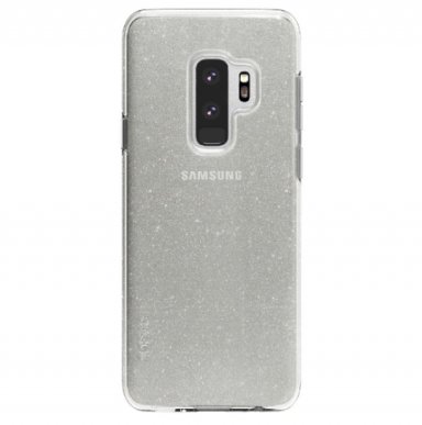 Skech Matrix Case Snow Sparkle - удароустойчив TPU калъф за Samsung Galaxy S9 Plus (сребрист-прозрачен)