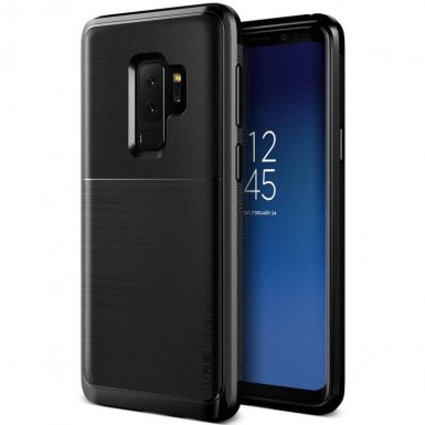 Verus High Pro Shield Case - висок клас хибриден удароустойчив кейс за Samsung Galaxy S9 Plus (черен)