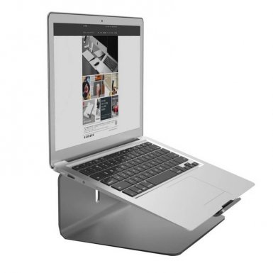 Elago L2 STAND - дизайнерска алуминиева поставка за MacBook и преносими компютри (тъмносива)