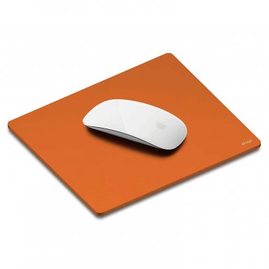 Elago Aluminum Mouse Pad - дизайнерски алуминиев пад за мишка (оранжев)