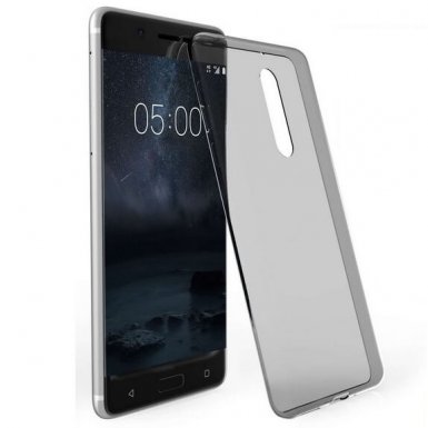 Ultra-Slim Case - тънък силиконов (TPU) калъф (0.3 mm) за Nokia 5 (черен-прозрачен)
