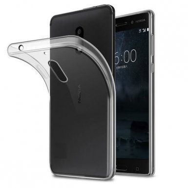 Ultra-Slim Case - тънък силиконов (TPU) калъф (0.3 mm) за Nokia 6 (прозрачен)