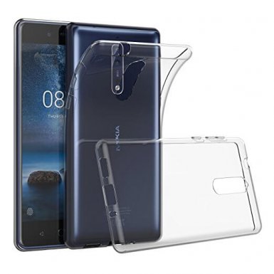 Ultra-Slim Case - тънък силиконов (TPU) калъф (0.3 mm) за Nokia 8 (прозрачен)