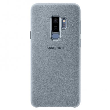 Samsung Alcantara Cover EF-XG965AMEGWW - оригинален кейс от алкантара за Samsung Galaxy S9 Plus (светлосин)